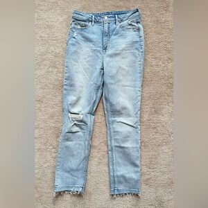 GAP Light Blue Distressed Skinny Jeans